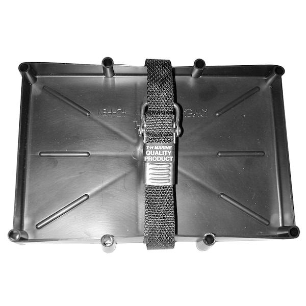 T-H Marine Supplies T-H Marine NBH-31-SSC-DP Battery Holder Tray With Stainless Steel Buckle - 31 Series NBH-31-SSC-DP - main